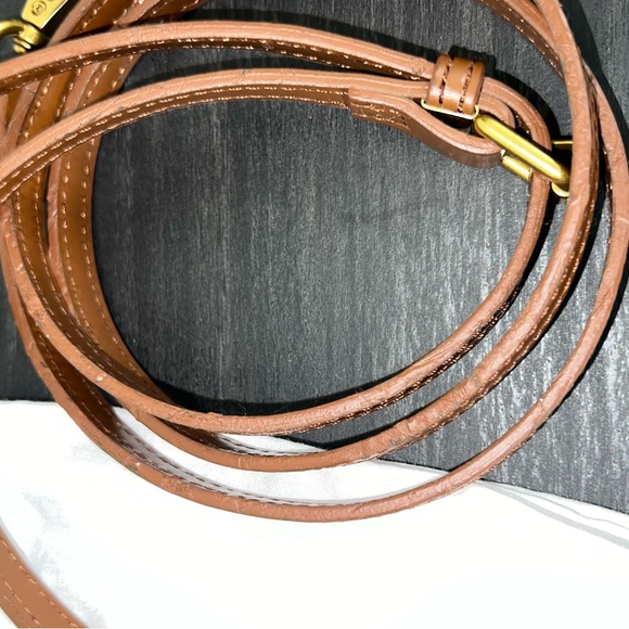 Brandon Blackwood Brown and Gold Crossbody Bag - Picture 6 of 7